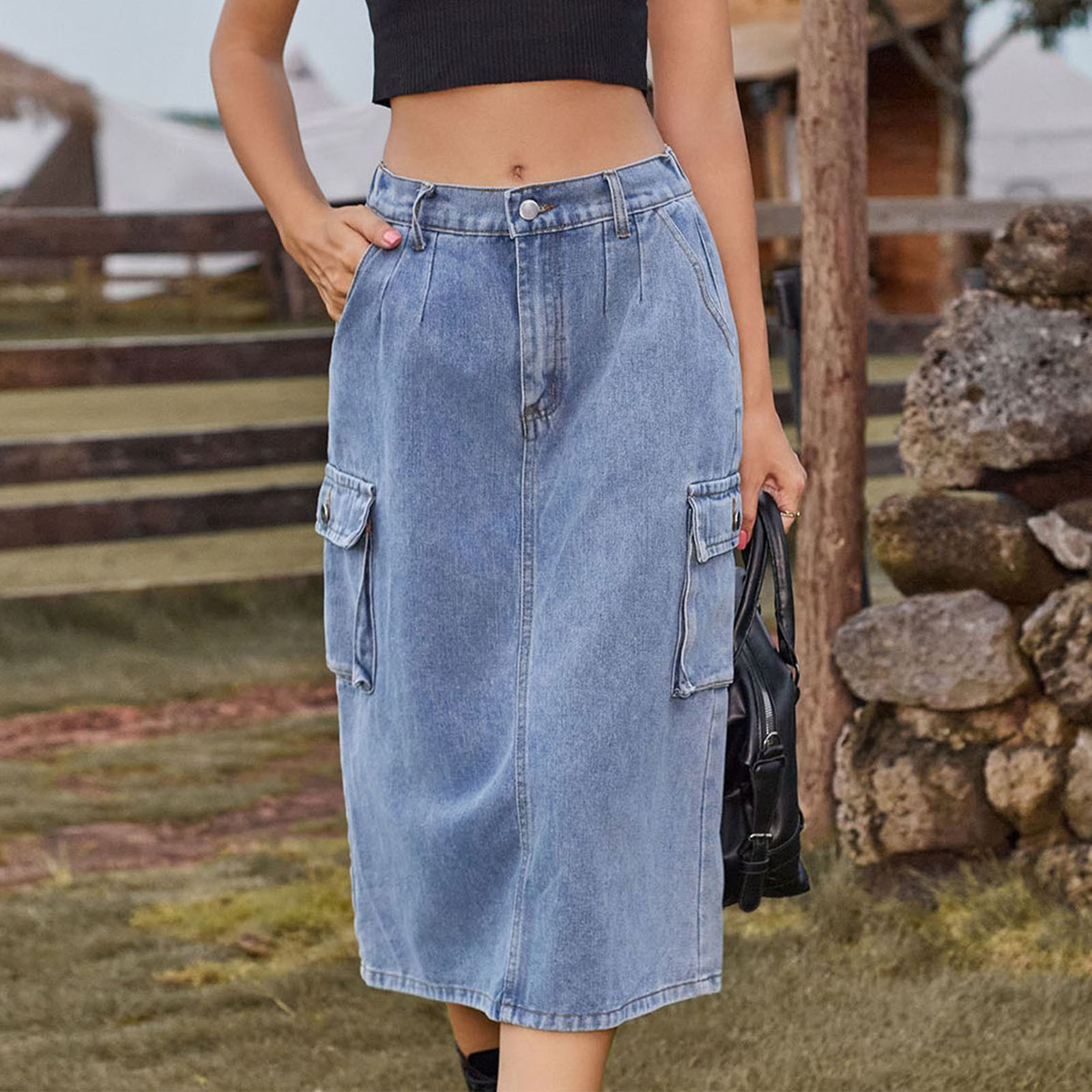 Mid length skirts for women:Your Wardrobe with Versatile Elegance缩略图